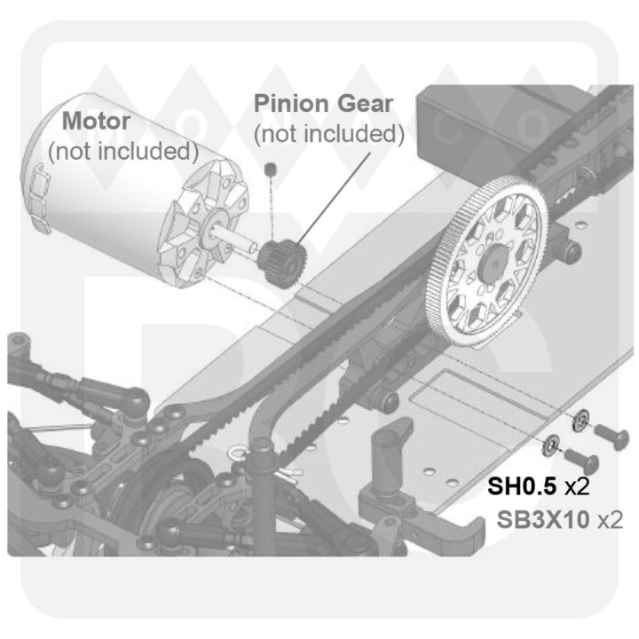 SH0.5 Awesomatix 6x3x0.5mm Spacer (Silver) (10)