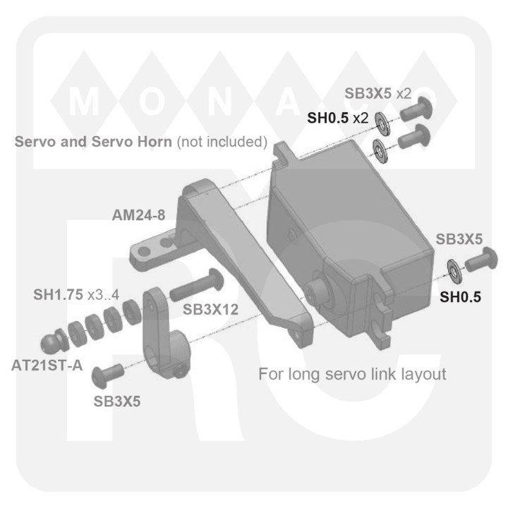SH0.5 Awesomatix 6x3x0.5mm Spacer (Silver) (10)