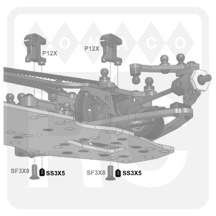 SS3X5 Awesomatix M3x5 Set Screw (4)
