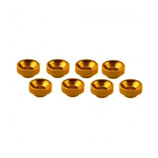 UR1507-G Ultimate M3 Aluminum Servo Washer Orange (8 Pcs)