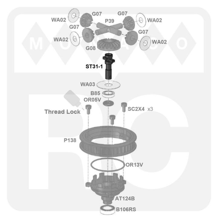 ST31-1 Awesomatix GD2 Output Axle (2)