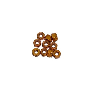 UR1512-G Ultimate 4 mm. Alu. Nylon Nut Gold (10 Pcs)