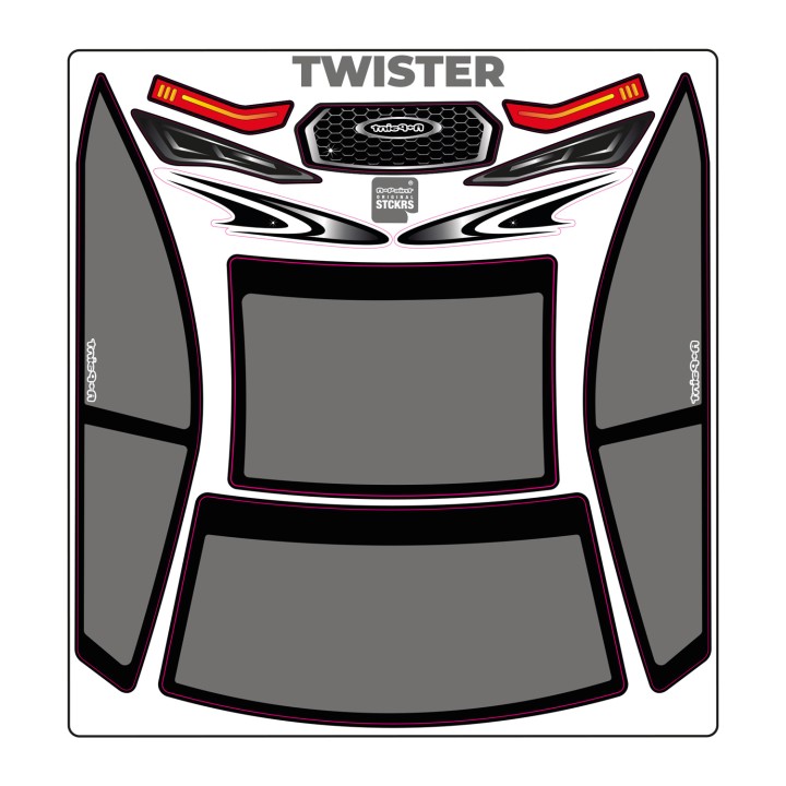 A-Paint Twister Mask-Grey
