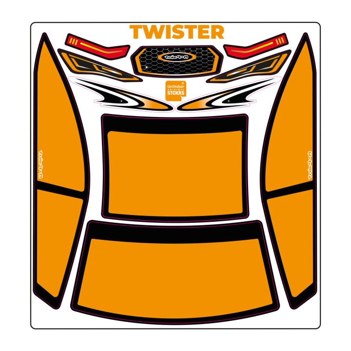 A-Paint Twister Mask-Orange