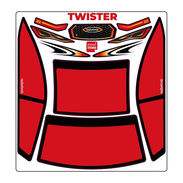 A-Paint Twister Mask-Red