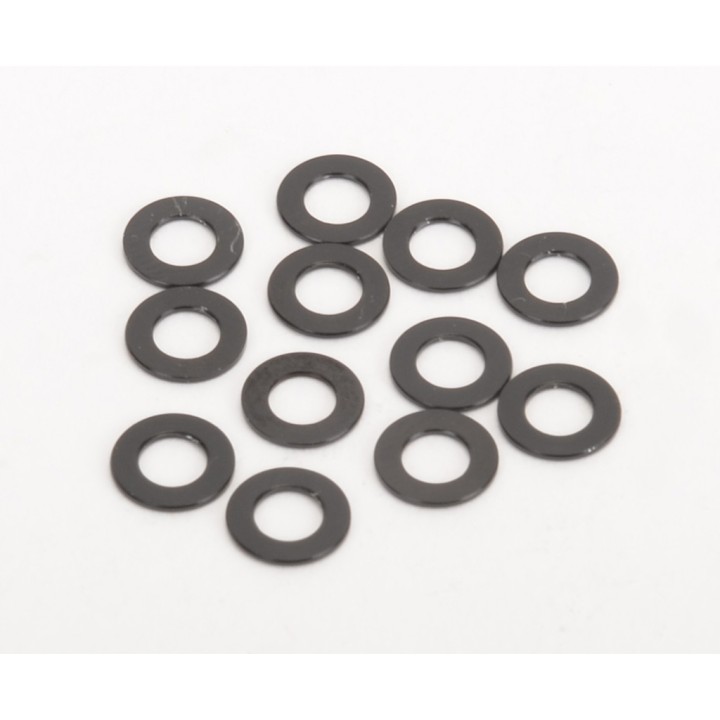 U4862 Schumacher Black Alloy Washers 0-50mm (pk12)