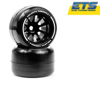 Volante F1 Rear Rubber Slick Tires Carpet Soft Compound Preglued