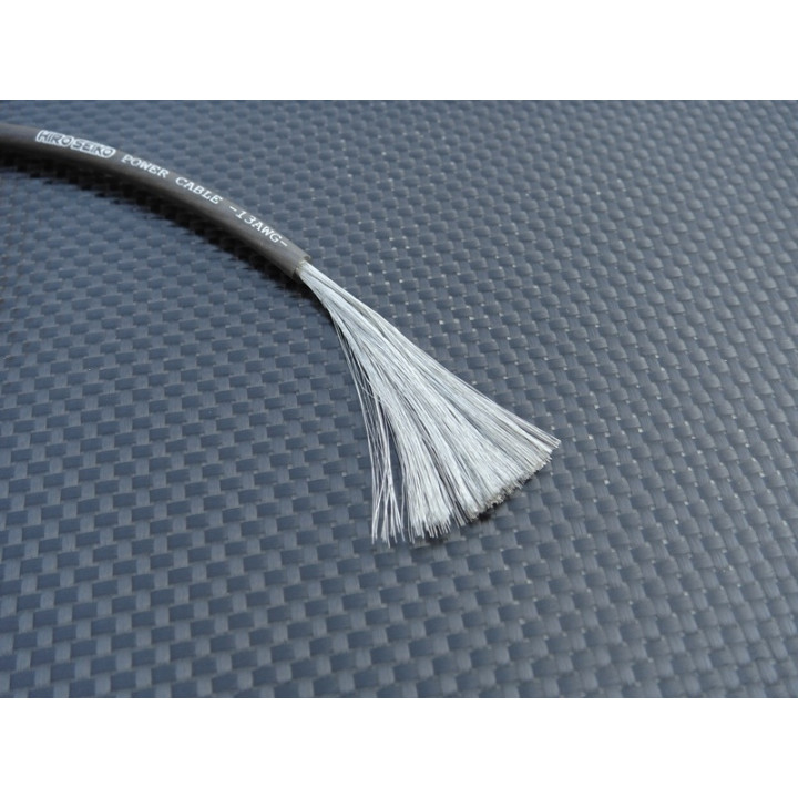 48081 Hiro Seiko Power Cable 13 Awg (60Cm) [Translucent Black]