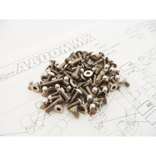 48592 Hiro Seiko A800mmx Titanium Hex Socket Screw Set