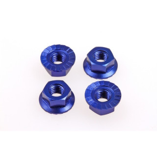 69592 Hiro Seiko 4mm Alloy Serrated Wheel Nut [Y-Blue]