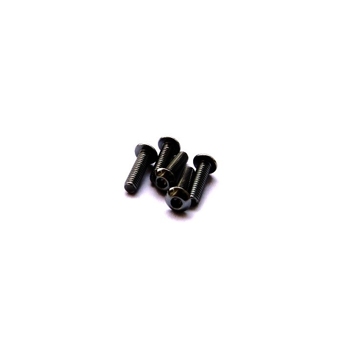 69870 Hiro Seiko Alloy Hex Button Head Screw M3X8 [Black]