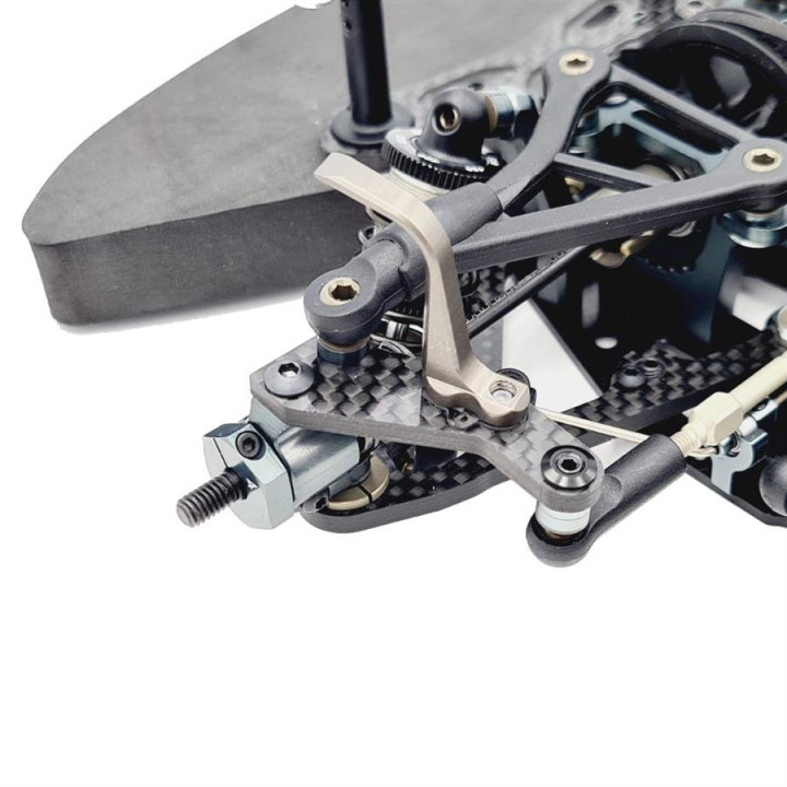 RCM-MTC2-CSAF RcMaker Carbon Front Steering Arms for Mugen MTC2