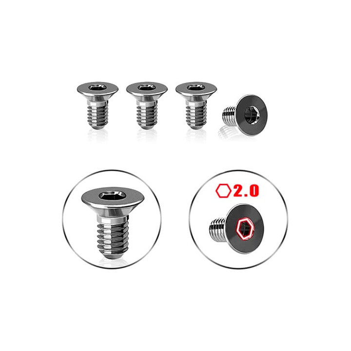 TP-800R-A T-Works Tit. Centering Screw 3 x 6mm Aweso A800R- 4pcs.