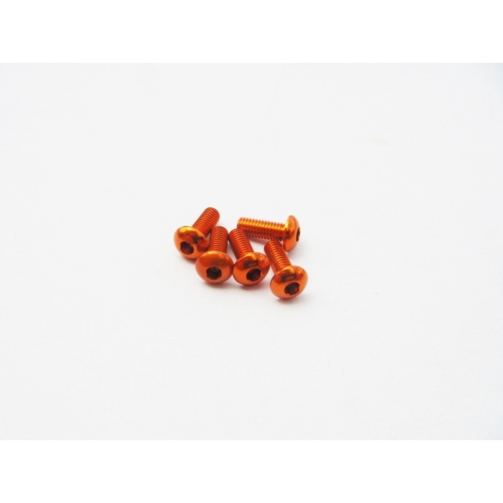48139 Hiro Seiko Alloy Hex Button Head Screw M3X4 [Orange]