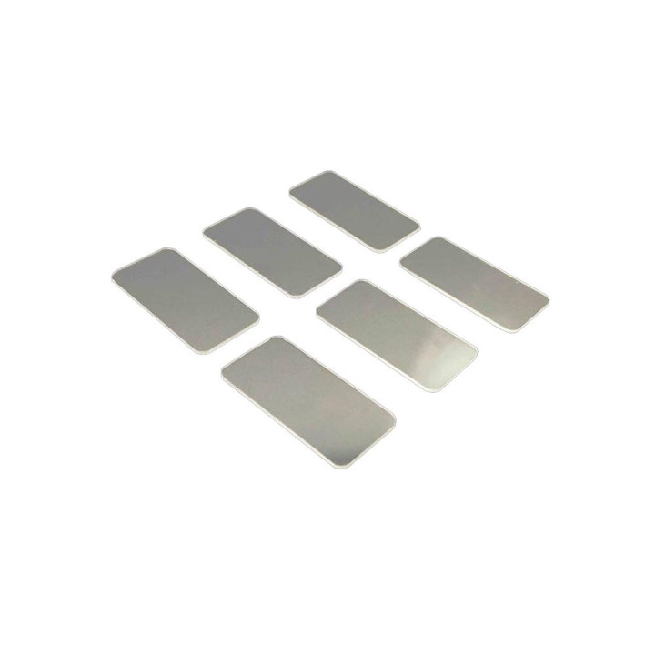 TE-131 T-Works 1/10 EP 1mm Lexan Side Wing 40x20mm ( 6pcs. )