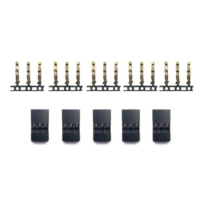 EA-014 T-Works Futaba male plug.  5pcs