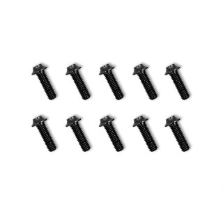 ASS-305UBK T-Works Hex. Socket UFO Head Screw(Black) 3mm x 5mm 10pcs.
