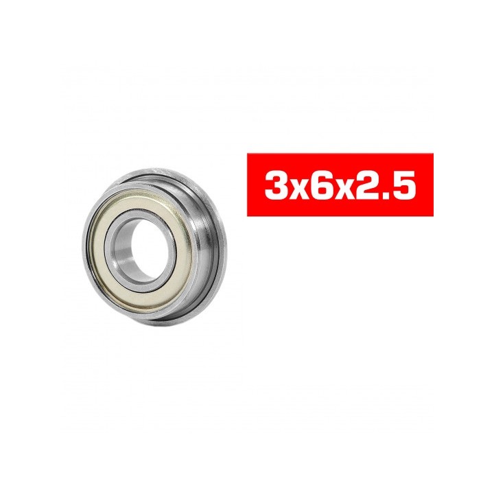 UR7808-2 Ultimate 3X6X2.5mm Flanged Hs Metal Bearing Set (2)