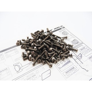 48201 Hiro Seiko Xb2C'18 Titanium Hex Socket Screw Set