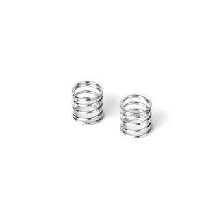 372187 Xray Front Coil Spring For 4mm Pin C=1.8-2.0 - Silver (2)