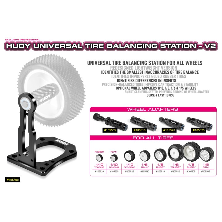 105500 Hudy Universal Tire Balancing Station - V2