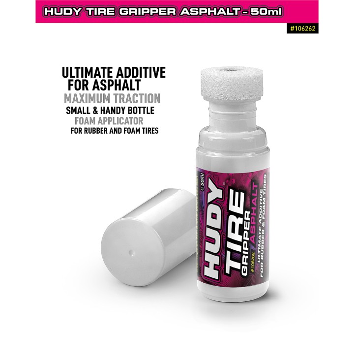 106262 Hudy Tire Additive - Tire Gripper Asphalt - 50Ml