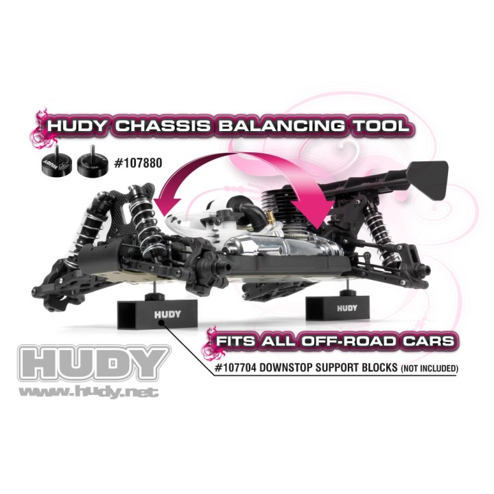 107880 Hudy Chassis Balancing Simple Tool (2 Pcs.)
