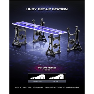 108001 Hudy Set-Up Station For 1/8 On-Road Cars