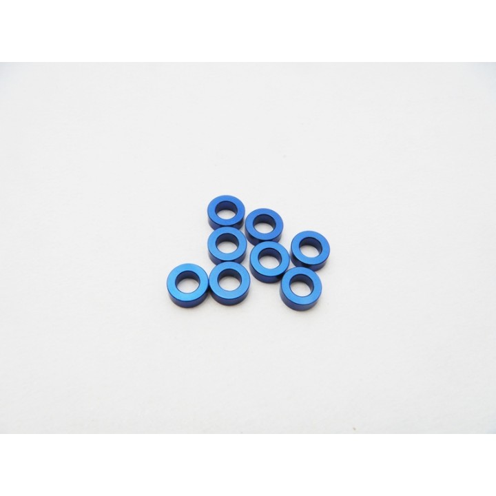 48467 Hiro Seiko 3mm Alloy Spacer Set (2.0T) [Y-Blue]