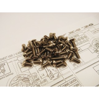 38077 Hiro Seiko X4'26 Titanium Hex Socket Screw Set 121 Pcs