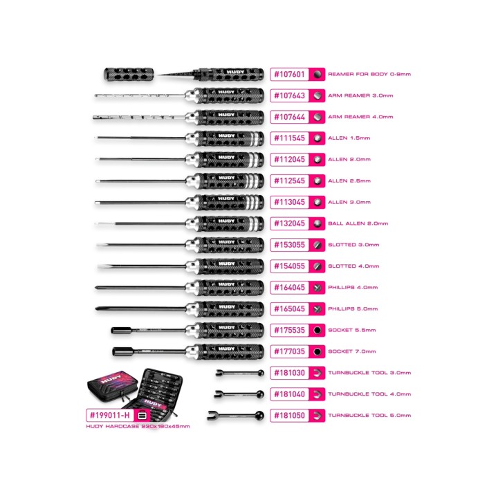 190005 Hudy Limited Edition Tool Set + Carrying Bag
