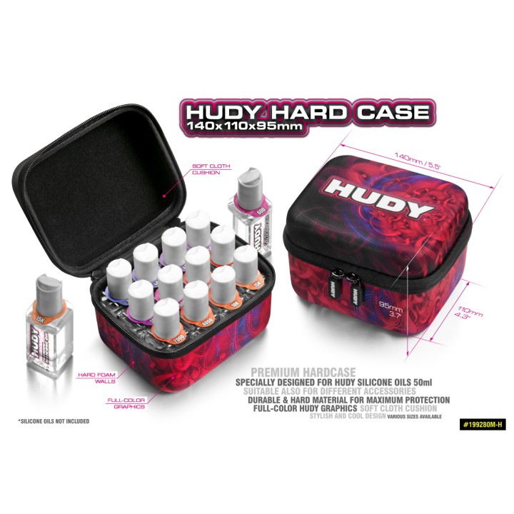 199280M-H Hudy Hard Case - 140X110X95mm - Oil Bag Medium