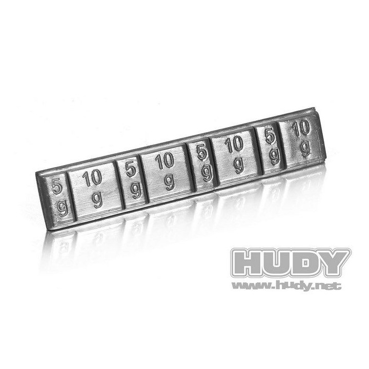 293080 Hudy Lead Weights 4X5G & 4X10G With 3M Glue