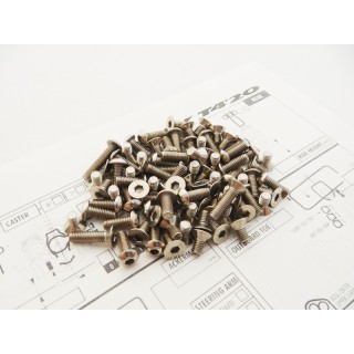 48579 Hiro Seiko T4'20 Titanium Hex Socket Screw Set