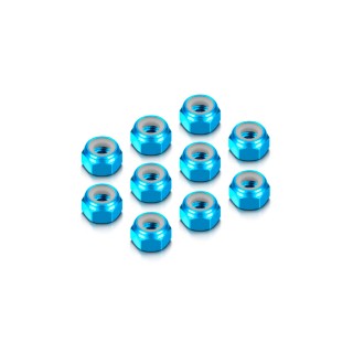 296540-B Hudy Alu Nut M4 - Blue (10)