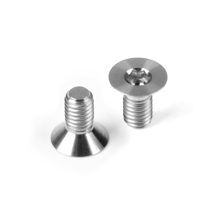 903306-T Hudy Titanium Flat Head Screw M3X6 (10)
