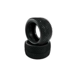 HR003-0271 Hot Race Pair Of 1/10 Tyres Minipin Hard Rear