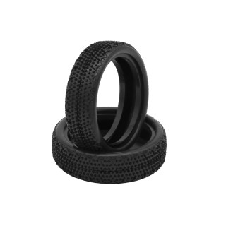 HR003-0321 Hot Race Pair Of 110 Tyres Carpet 2Wd Medium Front