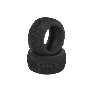 HR003-0641 Hot Race Pair Of 1/10 Tyres V1 Carpet 4Wd/2Wd Rear Hard