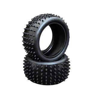 HR003-0721 Hot Race Pair Of 1/10 Tyres V1 Astro 4Wd/2Wd Rear Medium