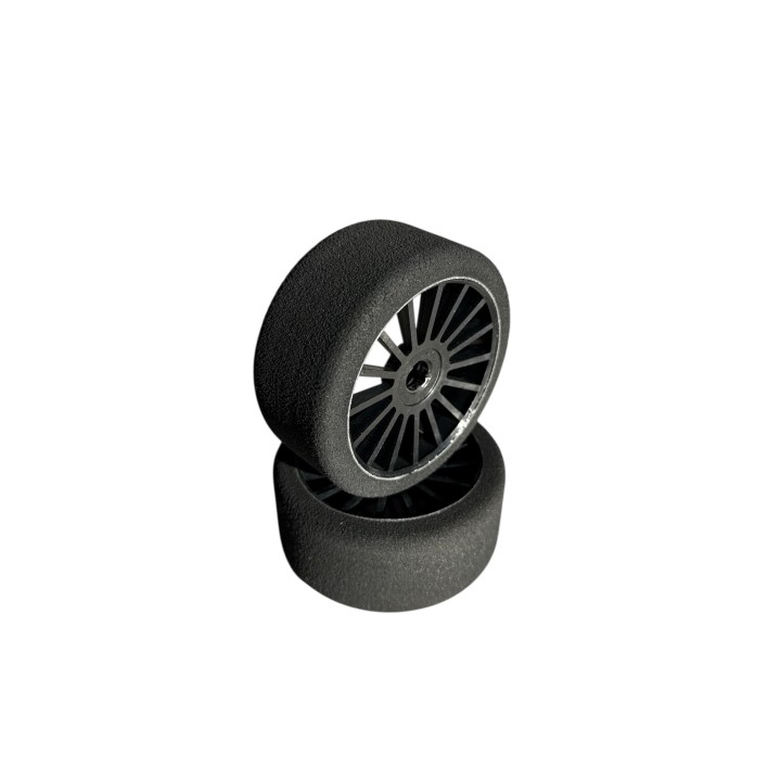 HR004-3000 Hot Race Pair Of Gt Foam Tyres Shore 40