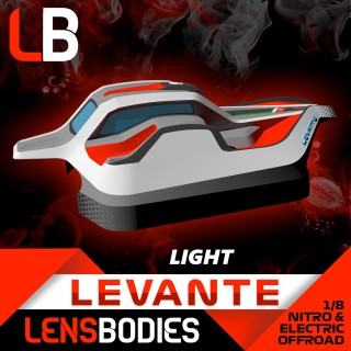 HRLB08LVT-L Hot Race 1/8 Offroad Body Levante Light Weight
