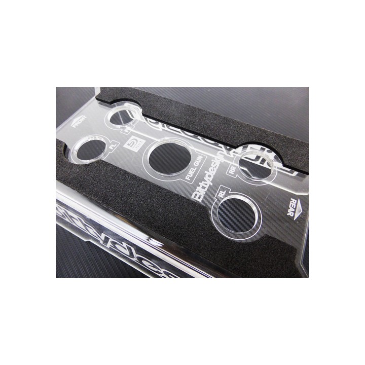 BDCSTD-1518 Bittydesign Plexiglass Car Stand 1/8 Off-Road
