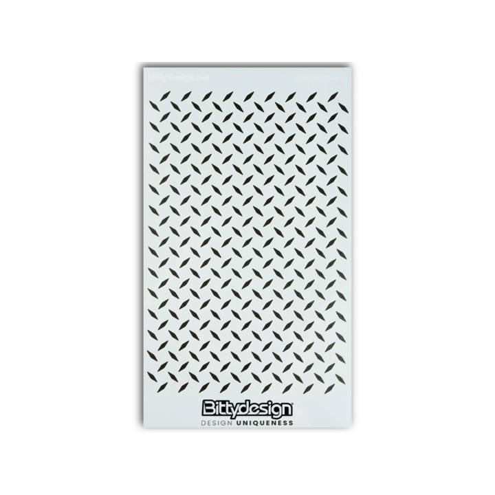 BDSTC-019 Bittydesign Vinyl Stencil - Diamond Plate