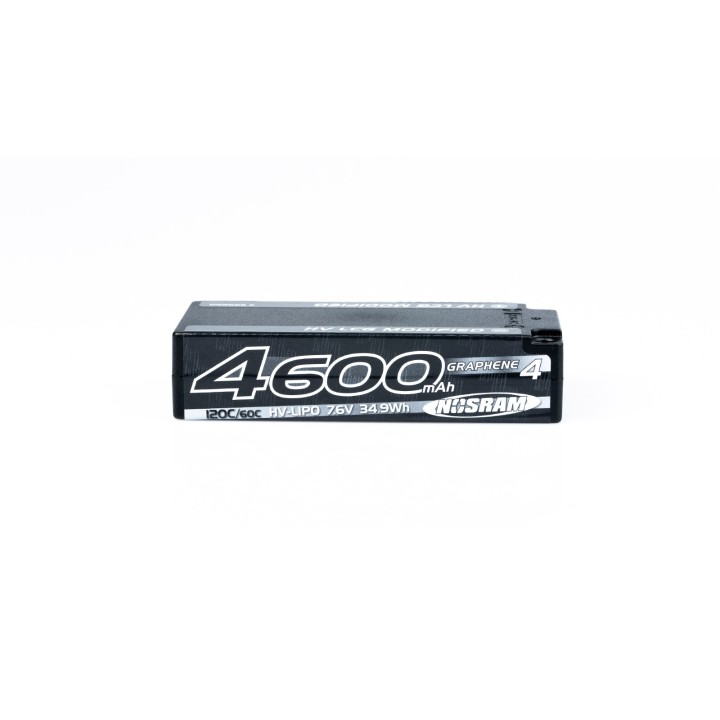 N999660 Nosram Lipo Lcg 4600Mah 2S Hv Shorty Graph. 120C/60C
