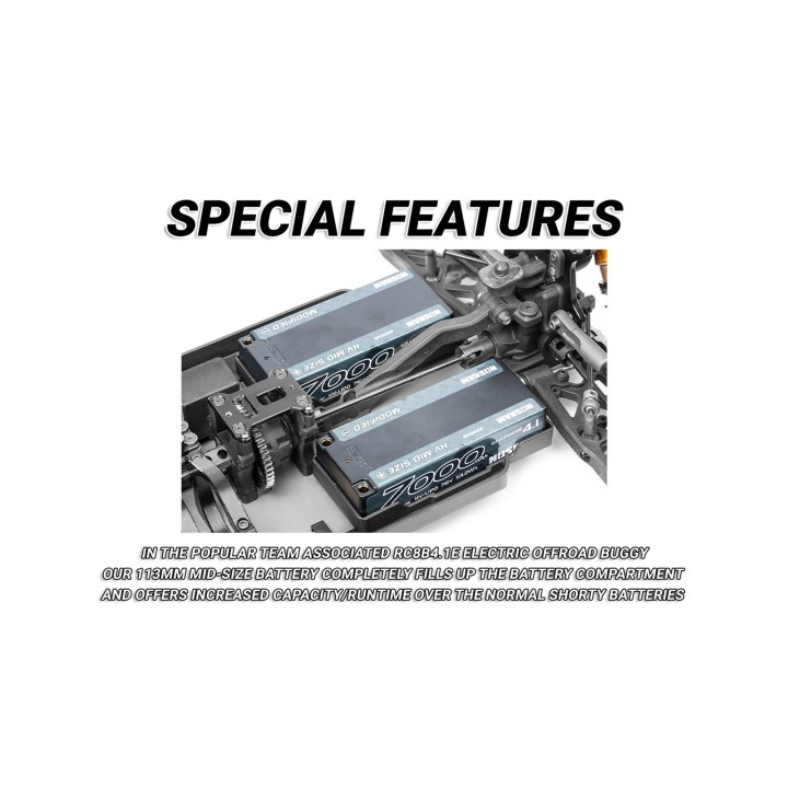 N999749 Nosram Lipo 7000Mah 2S Hv Mid Graphene 120C/60C