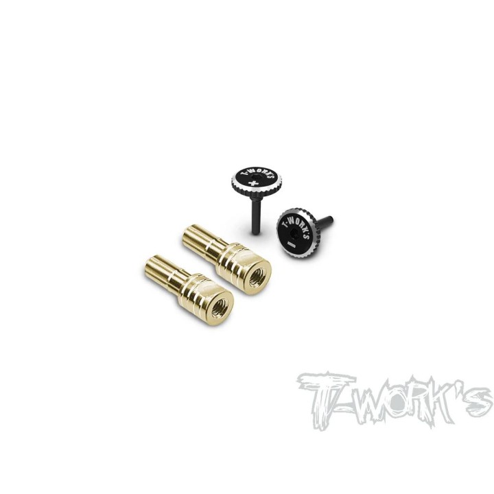 EA-042-4BB T-Works Polarity Heatsink Connector 4mm V2 - Black/Black