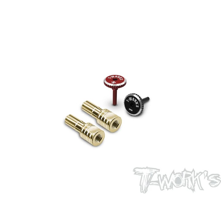 EA-042-4BR T-Works Polarity Heatsink Connector 4mm - Black/Red V2