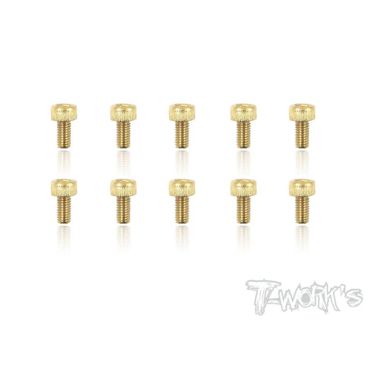 GSS-306H T-Works Screws Gold Chc 3X6mm (10)