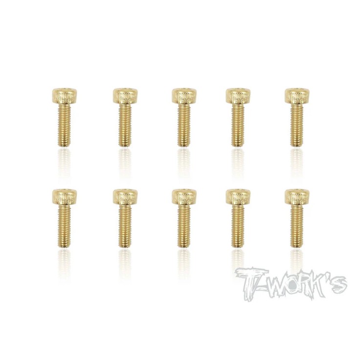 GSS-310H T-Works Screws Gold Chc 3X10mm (10)